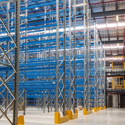 Narrow Aisle Pallet Racking meeting the Mezzanine Floor